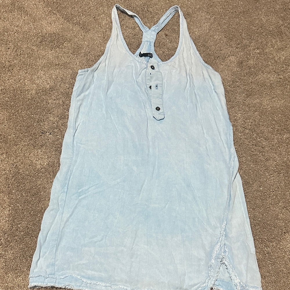Light Blue Racerback Tunic Denim